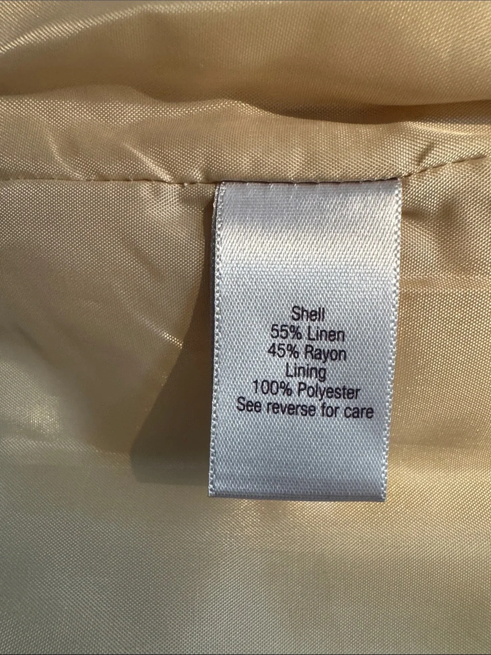 Jennifer Lopez Ivory Lined Linen High Rise Wide Leg Pant Size 10 - Picture 12 of 13